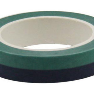 4A Masking Tape,0.4 x 10-inches, Forest Green & Black, 1 roll