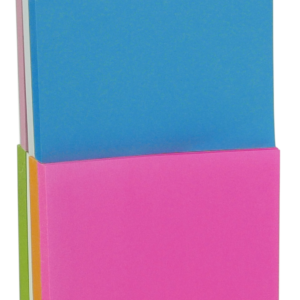 4A Sticky Notes,3 x 3 Inches,Neon Assorted,15 colors,Self-Stick Notes,100 Sheets/Pad,15 Pads/Pack,4A 30315