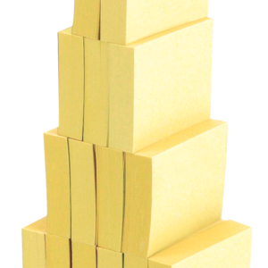 4A Sticky Notes,1 1/2 x 2 Inches,Small Size,The Adhesive On Shorter Side,Canary Yellow,Self-Stick Notes,100 Sheets/Pad,24 Pads/Box,4A 301x24-Y