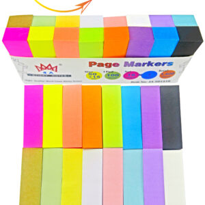 4A Sticky Notes, 0.6 x 2 Inches, Small Size,16 colors, Self-Stick Notes, 100 Sheets/Pad,16 Pads/Pack, 4A 501516